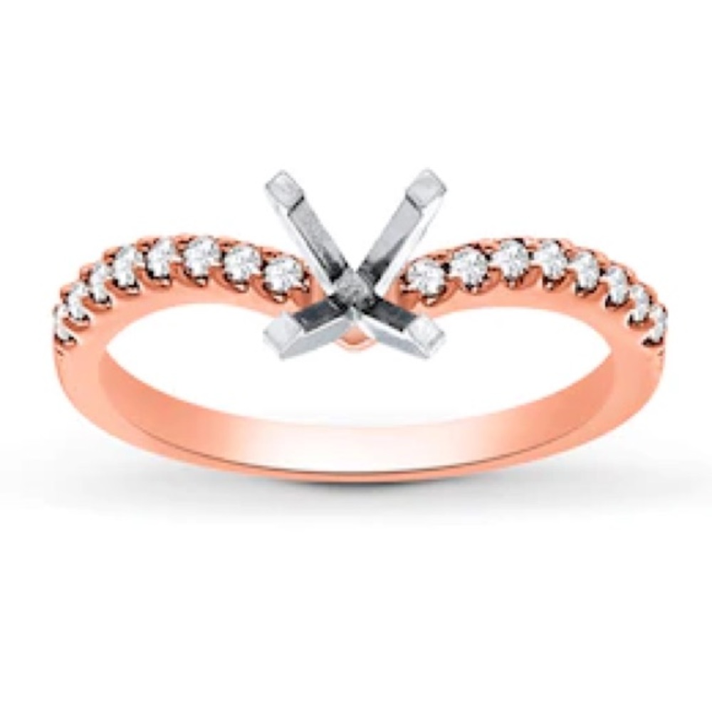 Jared Rose Gold Engagement Ring Setting
